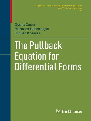 cover image of The Pullback Equation for Differential Forms